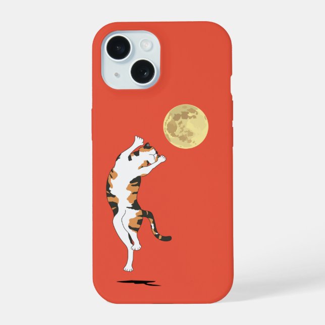 Calico Cat Moon Dancing Case-Mate iPhone Case (Back)