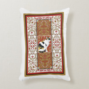 Calico Cat Ornate Custom Accent Pillow