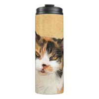Calico Cat Painting - Cute Original Cat Art