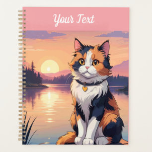 Calico Cat par le lac