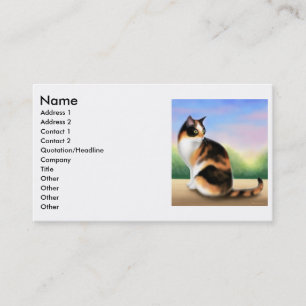 Calico Cat Profile Card