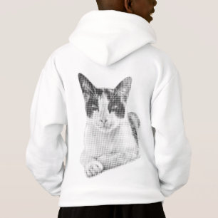 Calico Cat Retro Halftone