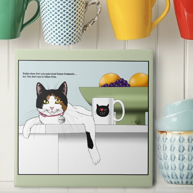Calico Catitude Cat Kitchen Tile (Creator Uploaded)