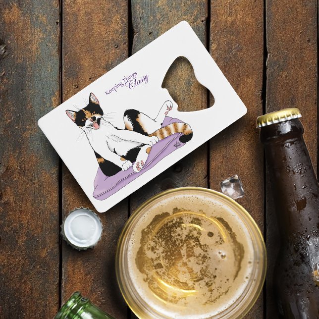 Calico Chat Classique Funny Chat Violet (Créateur téléchargé)