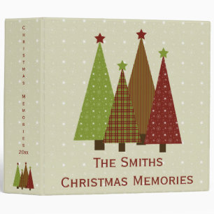 Calico Christmas Trees 2" Photo Binder