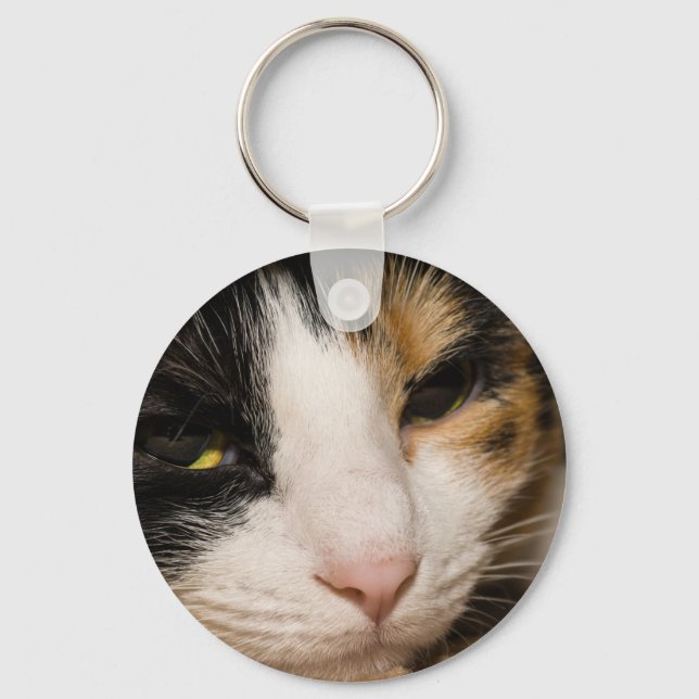 Calico Face Keychain (Front)