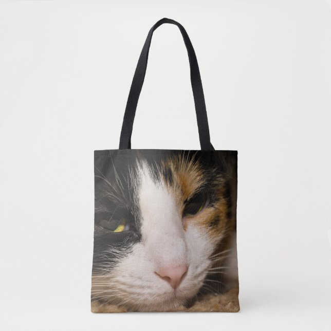Calico Face Tote Bag (Front)