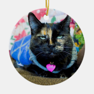 Calico I Ceramic Ornament