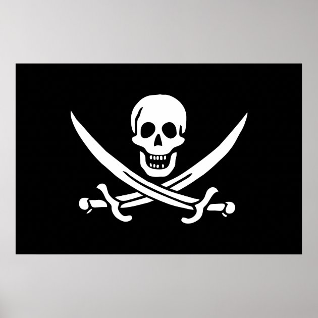 Jolly Roger Flag Reflective Decal Auto Sticker Pirate Skull Crossbones Rackham 
