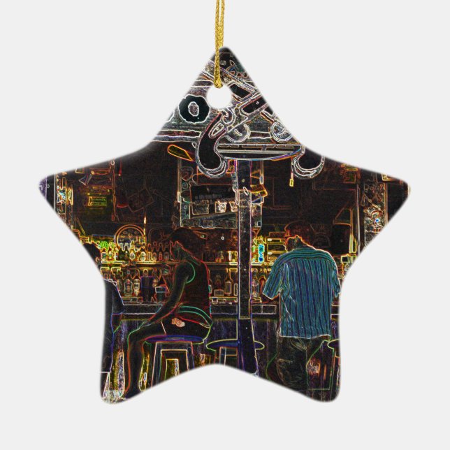 Calico Jacks Grand Cayman Island Ceramic Ornament (Front)