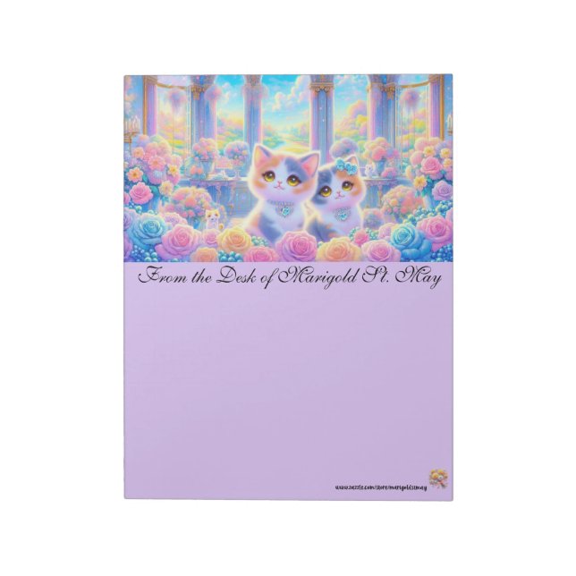 Calico Kitten Paper Notepad (Rotated)