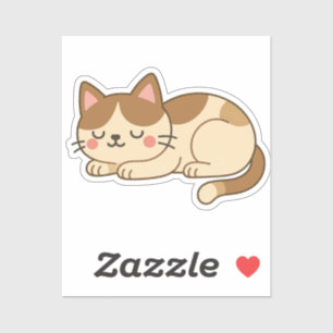 Calico Patch Cat – Cute Sleeping Kitty