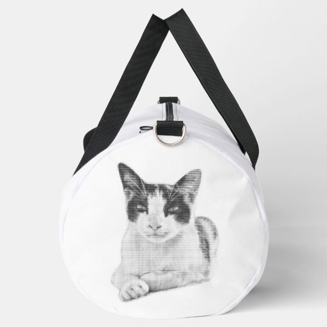 Calico Pop Halftone Duffle Bag (Left)