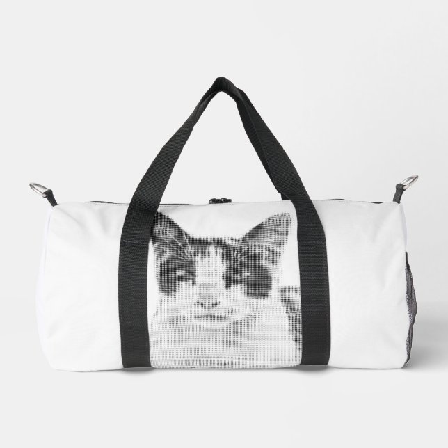 Calico Pop Halftone Duffle Bag (Front)