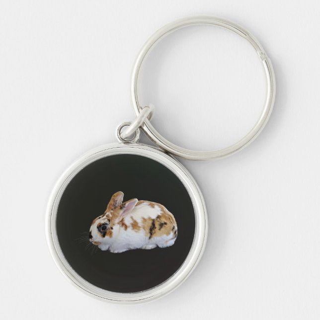 Calico Rabbit Keychain (Front)