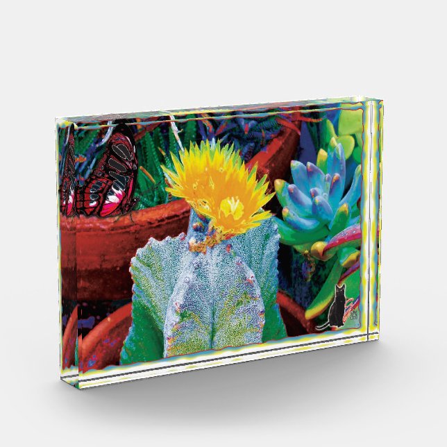 Caliente Cactus  Photo Block (Left)