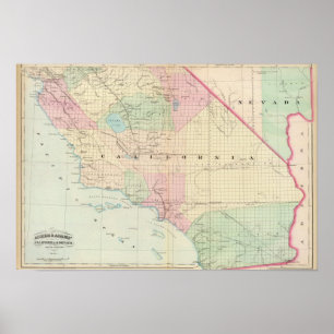 Calif, Nev south Poster