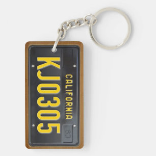 California 1963 License Plate Keychain CUSTOM