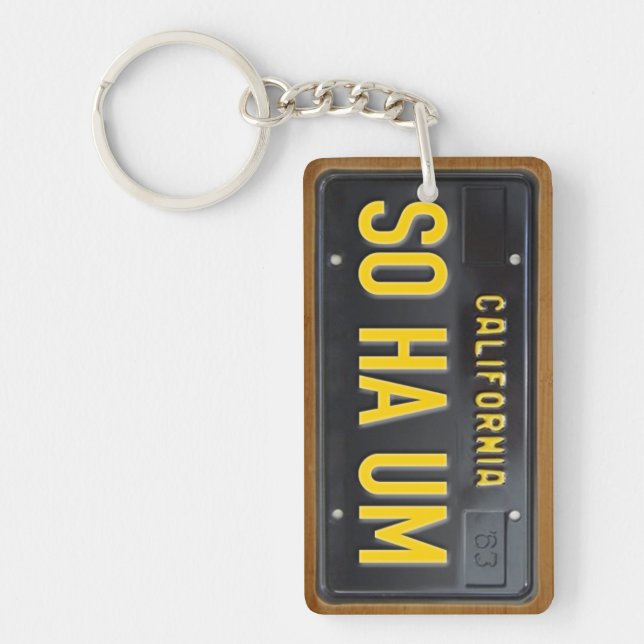 California 1963 License Plate Keychain CUSTOM (Front)
