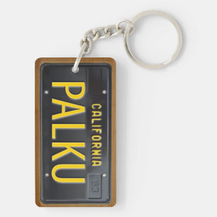 California 1963 License Plate Keychain CUSTOM