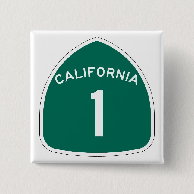 California 1 2 inch square button (Front)