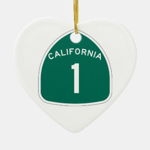 California 1 ceramic ornament