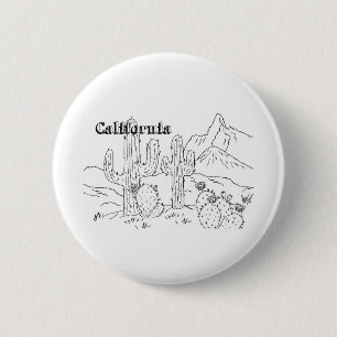 California 2 Inch Round Button