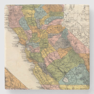California 4 stone coaster
