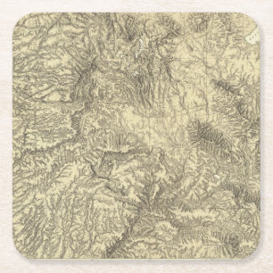 California 6 square paper coaster