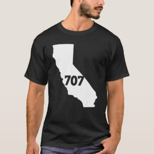 California 707 Area Code T-Shirt