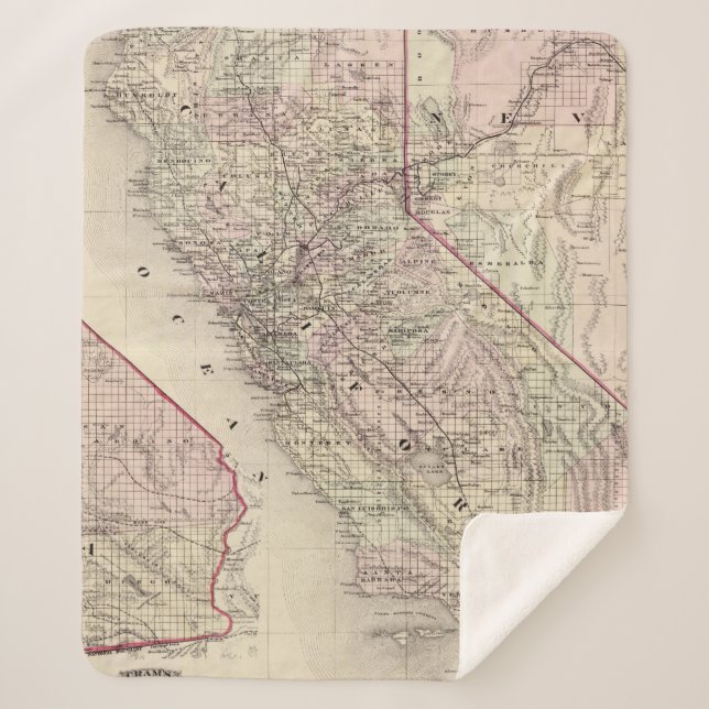 California 7 sherpa blanket (Front)