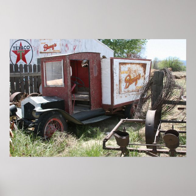 California Abandoned Barq's Truck Poster (Front)