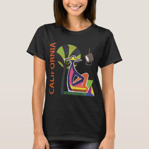 California Abstract Modern Art Travel T-Shirt