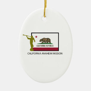 CALIFORNIA ANAHEIM MISSION LDS CTR CERAMIC ORNAMENT