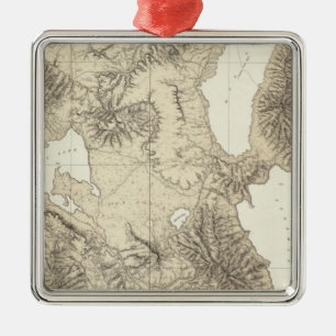 California and Nevada 10 Metal Ornament