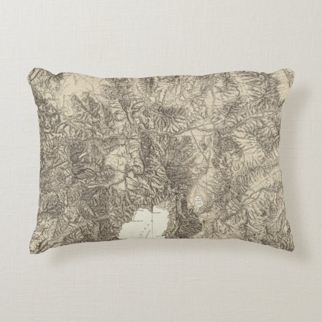 California and Nevada Accent Pillow (Front)