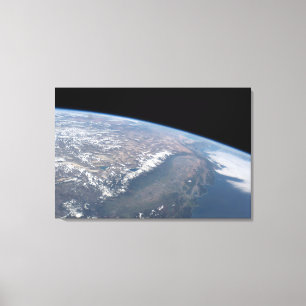 California And Nevada As Seen From Space. Canvas Print