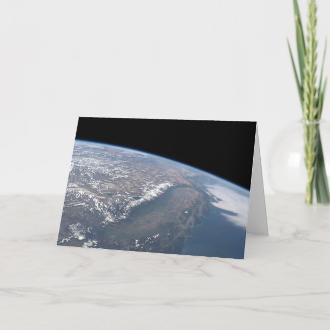 California And Nevada As Seen From Space. Card (Front)