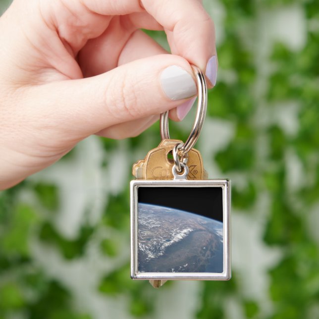 California And Nevada As Seen From Space. Keychain (Hand)