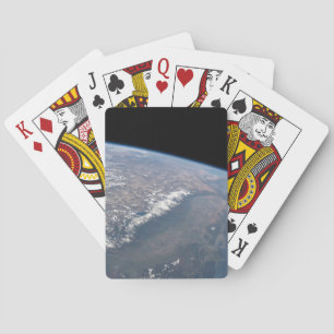 California And Nevada As Seen From Space. Playing Cards