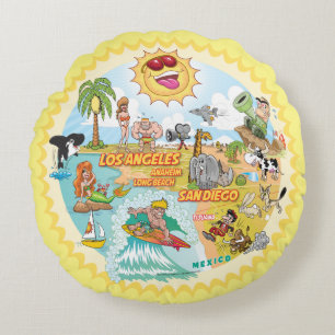 California Beach Life Coussin