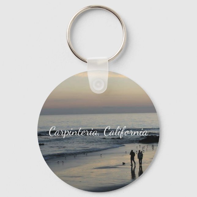California Beach Scene Keychain (Front)