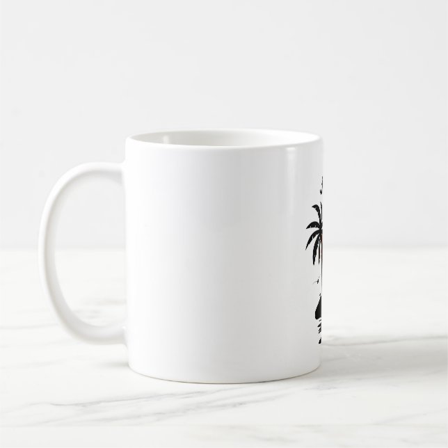 California Beach Sunset Coffee Mug (Left)