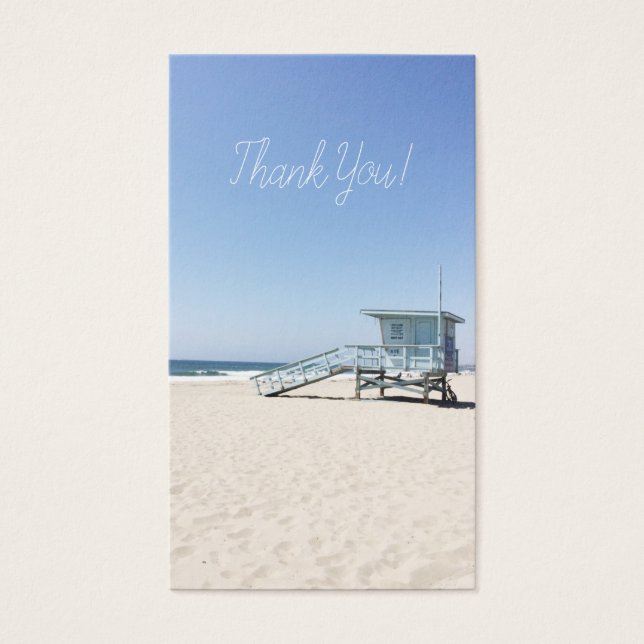 California Beach - Thank You - Mini Card (Front)