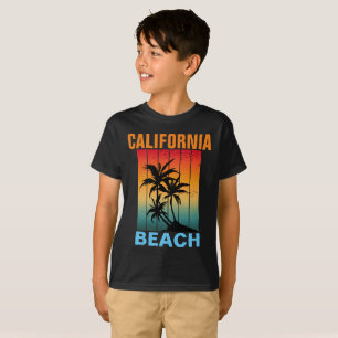 CALIFORNIA BEACH VINTAGE RETRO SUNSET CUSTOM T-Shirt