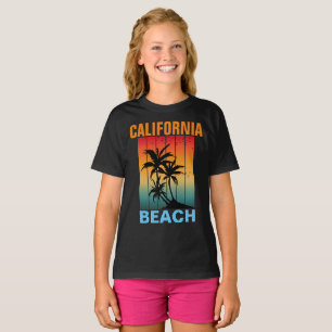 CALIFORNIA BEACH VINTAGE RETRO SUNSET  CUSTOM T-Shirt