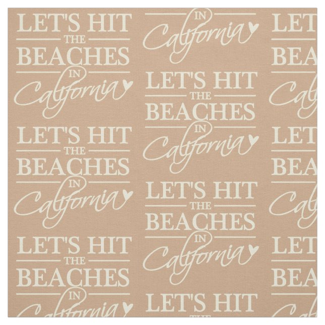 CALIFORNIA BEACHES custom colour fabric (Swatch)