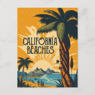 California Beaches Postcard