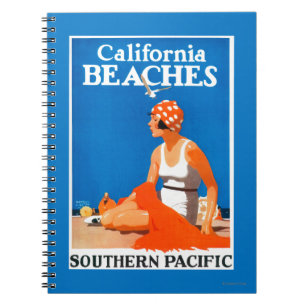 California Beaches Promotional Poster Notebook