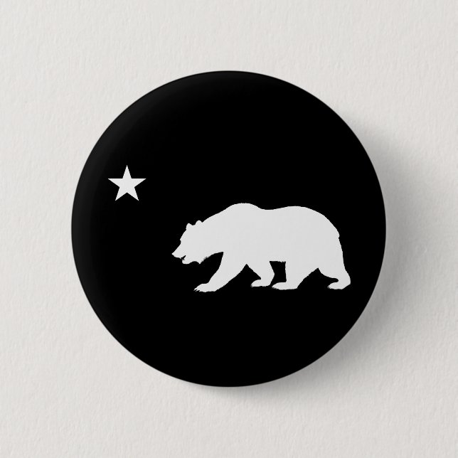California Bear 2 Inch Round Button (Front)